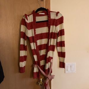 Anthropologie striped sweater cardigan